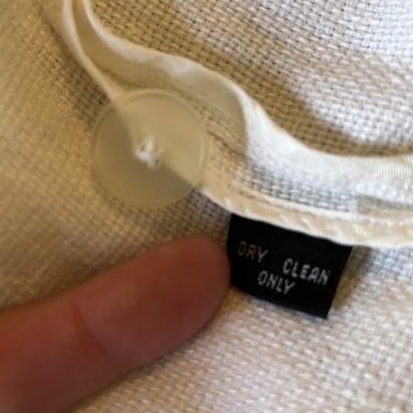 ELLEN TRACY Size 10 Buttonfront Soft Relaxed Blazer 100% Linen LagenLook casual - Picture 10 of 13